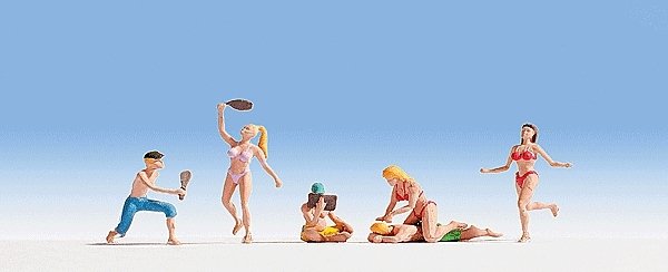 Bathers/Swimmers -- Set 2 pkg(6), HO, Noch Gmbh & Co 15842