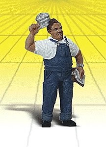 Scenic Accents(R) Figures -- Mechanic Supervisor, G, Woodland Scenics 2525