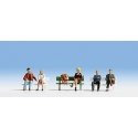 Seated People -- Set 1 pkg(6), HO, Noch Gmbh & Co 15530