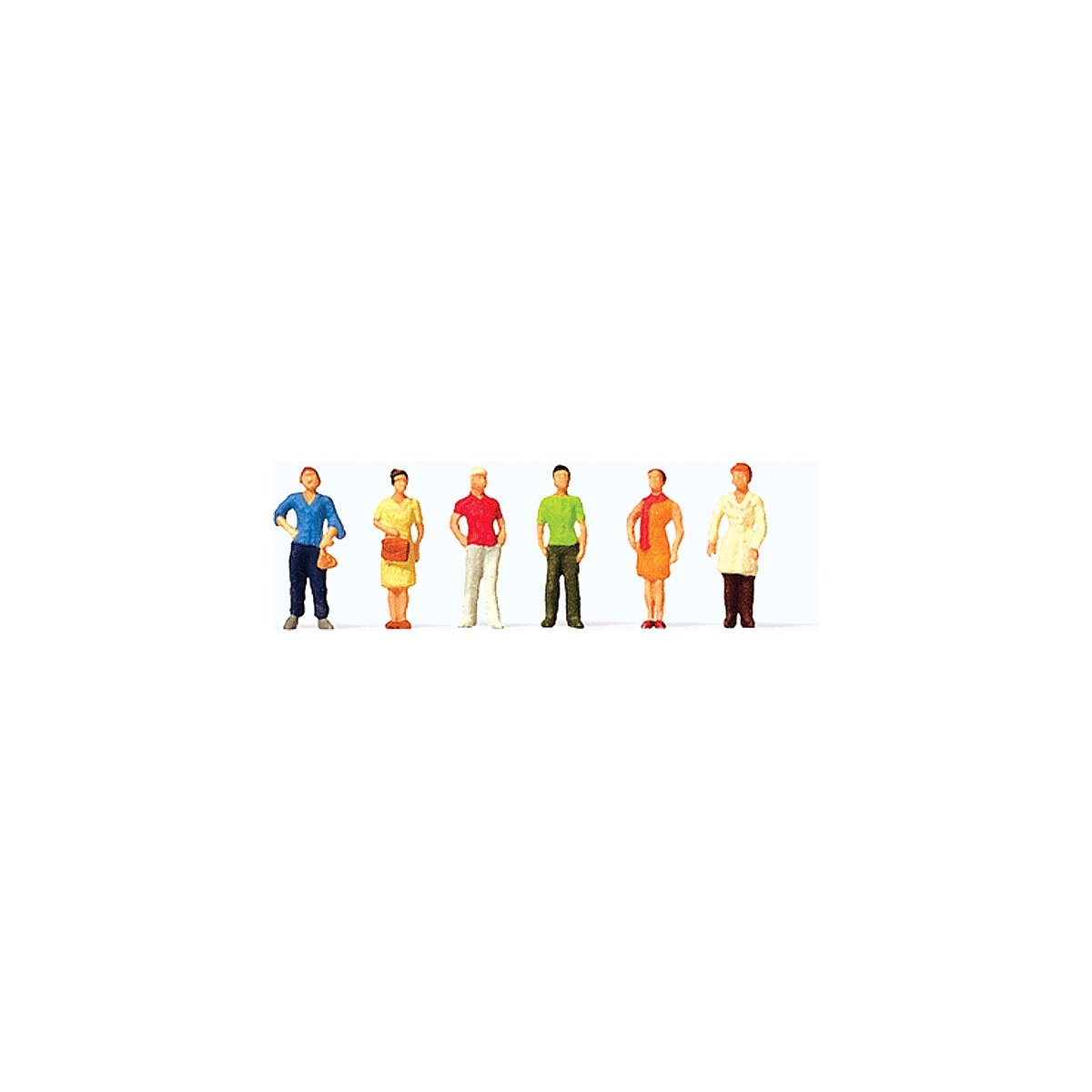 Pedestrians -- Standing Women pkg(6), 1/200, Preiser Kg 80915