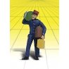 Scenic Accents(R) Figures -- Baggage Porter, G, Woodland Scenics 2527