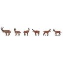 Ibexes and Chamois -- pkg(6), HO, Faller Gmbh 151913