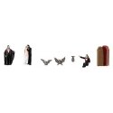 Count Dracula Figure Set -- Figures, Bats, Coffin, HO, Faller Gmbh 151632