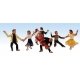 Scenic Accents(R) -- Swingin′ Sensation - 4 Couples Dancing, HO, Woodland Scenics 1950