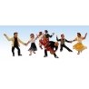 Scenic Accents(R) -- Swingin′ Sensation - 4 Couples Dancing, HO, Woodland Scenics 1950