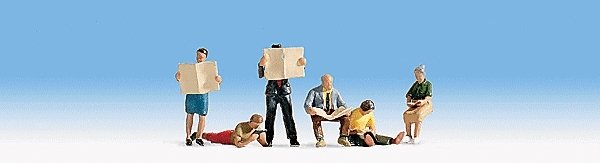 People Reading -- pkg(6), HO, Noch Gmbh & Co 15575