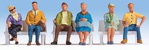 Seated People -- Set 2 pkg(6), N, Noch Gmbh & Co 36532