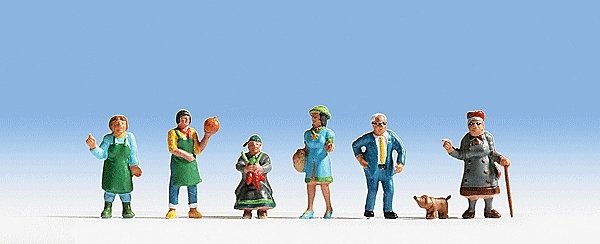 Market People -- pkg(6), HO, Noch Gmbh & Co 15470