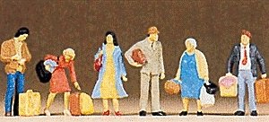 Passengers -- Waiting, HO, Preiser Kg 10114