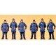 1900s Figures -- Firemen pkg(6), HO, Preiser Kg 12102