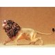 Wild Animal Figures, 1/24 - 1/25 Scale -- Lion Charging w/Teeth Bared, 1/25, Preiser Kg 47504