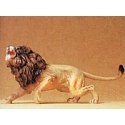 Wild Animal Figures, 1/24 - 1/25 Scale -- Lion Charging w/Teeth Bared, 1/25, Preiser Kg 47504