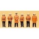 Firemen -- With Protective Clothing, HO, Preiser Kg 10214