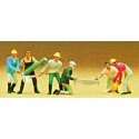 People Working -- Lumberjacks pkg(6), HO, Preiser Kg 10042
