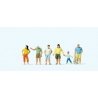 Passers-By in Summer Clothes -- pkg(6), HO, Preiser Kg 10672