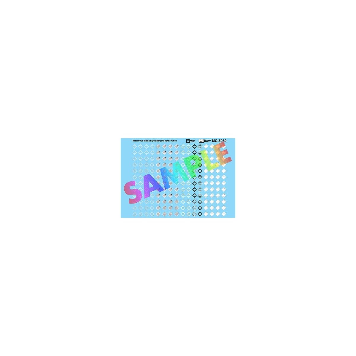 Railroad Decal Set -- Hazardous Material (HazMat) Placard Frames, HO, Microscale Industries Inc 5030