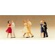 Couples Dancing -- 3 Couples, HO, Preiser Kg 10120
