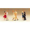 Couples Dancing -- 3 Couples, HO, Preiser Kg 10120