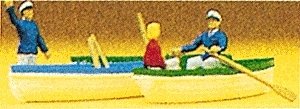 Recreation & Sports -- Family w/Boats, HO, Preiser Kg 10072