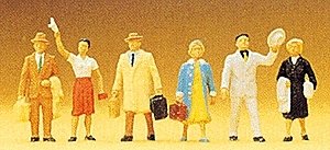 Passengers pkg(6), HO, Preiser Kg 10020