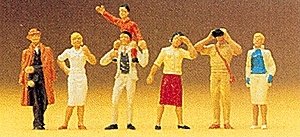 Pedestrians -- Railfans Standing, HO, Preiser Kg 10026