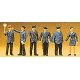 Railroad Personnel -- German Federal Railway pkg(6), HO, Preiser Kg 10011