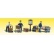 Scenic Accents(R) -- Depot Workers & Accessories pkg(3), N, Woodland Scenics 2211