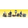 Scenic Accents(R) -- Depot Workers & Accessories pkg(3), N, Woodland Scenics 2211