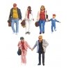 Pedestrians -- Walking Travellers 3 pkg(6), N, Preiser Kg 79192