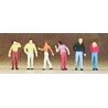 Pedestrians -- Walking pkg(6), N, Preiser Kg 79026