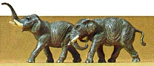 Animals -- Elephants pkg(2), N, Preiser Kg 79710