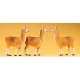 Animals -- Llamas pkg(3), HO, Preiser Kg 20389