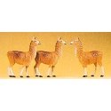 Animals -- Llamas pkg(3), HO, Preiser Kg 20389