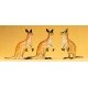 Animals -- Kangaroos pkg(3), HO, Preiser Kg 20392