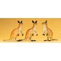 Animals -- Kangaroos pkg(3), HO, Preiser Kg 20392