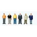 Standing Men -- pkg(6), HO, Preiser Kg 10634