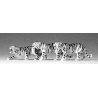 Animals -- Tigers (black, white) pkg(3), HO, Preiser Kg 20380