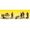 Scenic Accents(R) Figures -- Masonry Workers & Accessories pkg(4), N, Woodland Scenics 2173