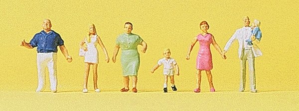 Pedestrians -- Family Krause Taking A Walk, N, Preiser Kg 79182