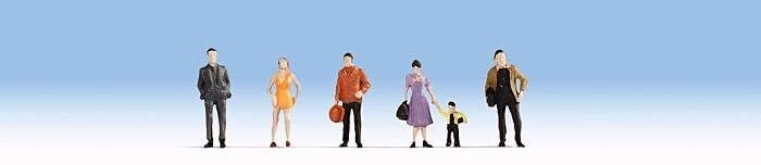 Economy Pedestrians -- Set 2 pkg(6), HO, Noch Gmbh & Co 18101