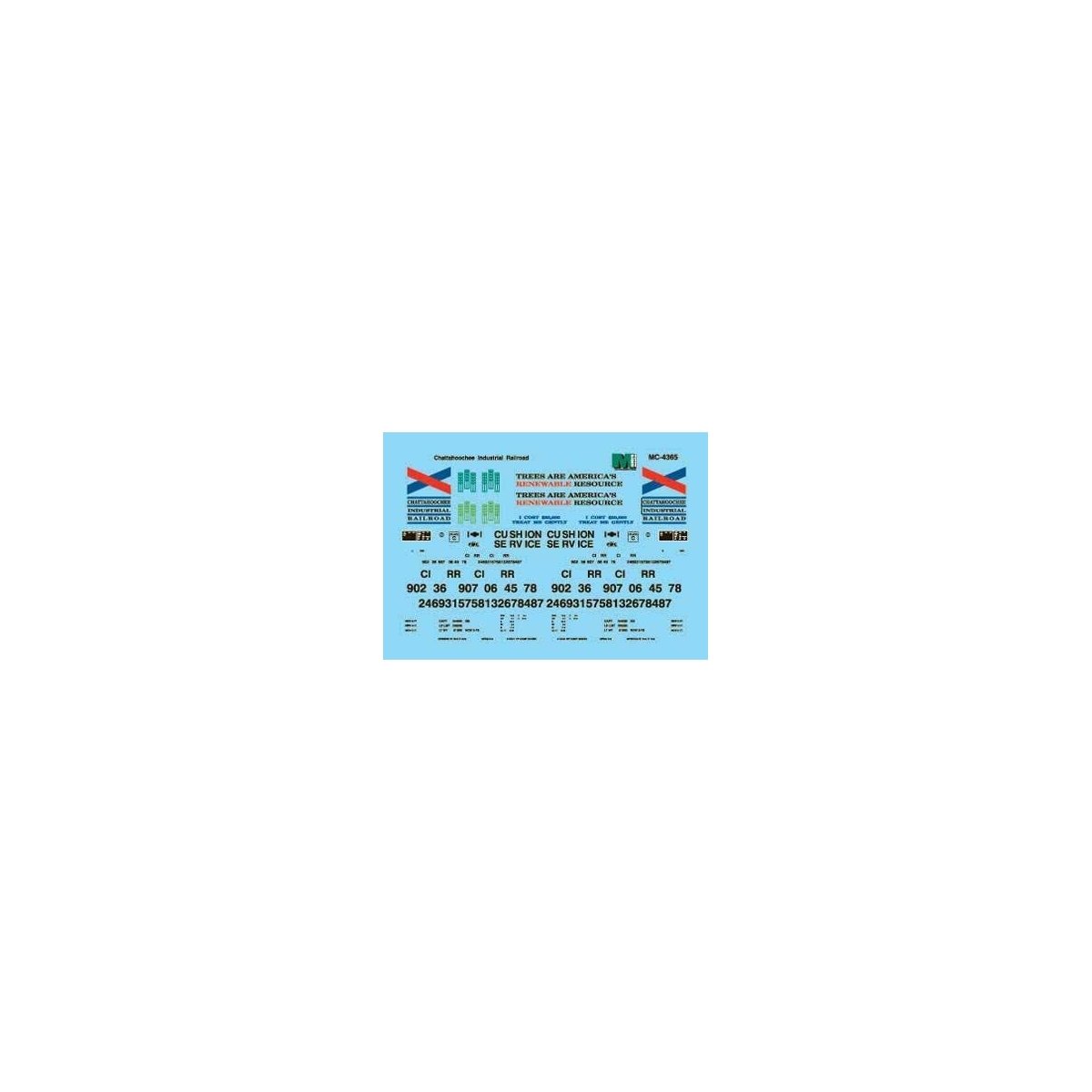 Chattahoochee Industrial Railway - CIRR -- 50′ Boxcars, N, Microscale Industries Inc 604365