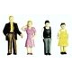 Plastic Family Figures, HO, Plastruct Inc 93357