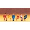 Spectators -- Seated Persons pkg(6), HO, Preiser Kg 14095