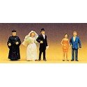 Wedding Participants -- Protestants pkg(5), HO, Preiser Kg 14057
