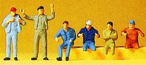 Truckers -- pkg(6), HO, Preiser Kg 14009