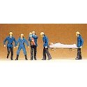 Firemen -- Set 3 pkg(6), HO, Preiser Kg 14202