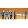 Firemen -- Set 3 pkg(6), HO, Preiser Kg 14202