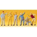 People Working -- Standing Truckers pkg(6), HO, Preiser Kg 14127