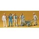 People Working -- Workmen w/Accessories, HO, Preiser Kg 14144