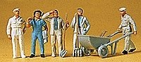 People Working -- Workmen w/Accessories, HO, Preiser Kg 14144